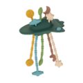 PETITE&MARS Hračka silikónová senzorická Crazy rocket Misty Green 10m+