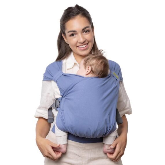 Boba Bliss V2 Hybridný ergonomický nosič a šatka 2v1 pre novorodencov (3,2-16kg) sv. modrá