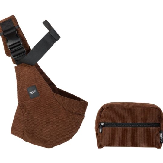 Boba Buddy Sling Ergonomický bedrový nosič na bok (8–20 kg), 100% bavlna, hnedý