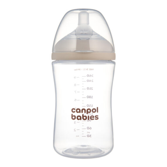 CANPOL BABIES Fľaša antikoliková Natural shape 260ml