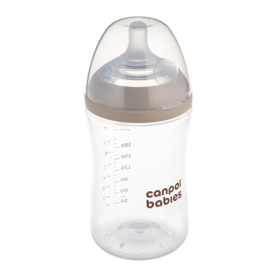 CANPOL BABIES Fľaša antikoliková Natural shape 260ml