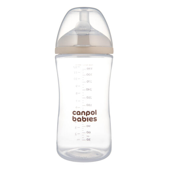 CANPOL BABIES Fľaša antikoliková Natural shape 330ml