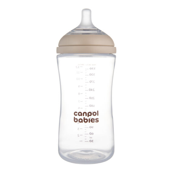 CANPOL BABIES Fľaša antikoliková Natural shape 330ml