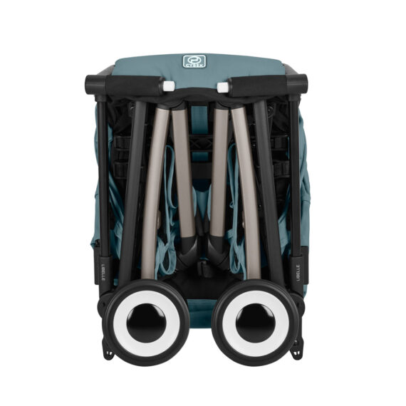 CYBEX Golfový kočík Libelle Stormy Blue Gold (Taupe Frame) Gold