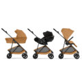 CYBEX Športový kočík Melio Carbon Cinnamon Yellow  Gold