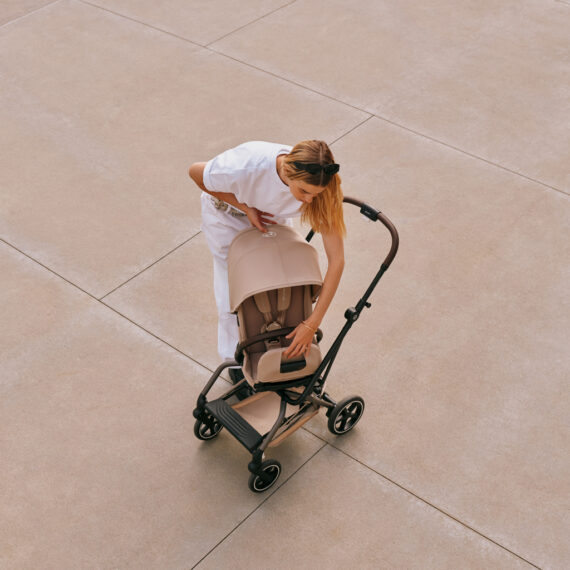 CYBEX Športový kočík Eezy S Twist+ 2 Black - Dune Grey Gold