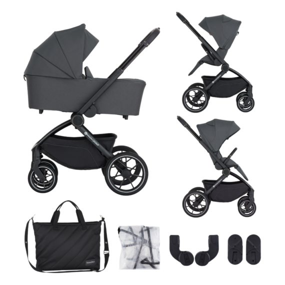PETITE&MARS Kočík kombinovaný SCOUT 3v1 Anthracite Moon s Core Pro i-Size