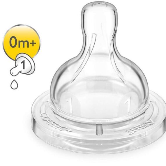 Philips AVENT Cumlík Klasik 1 otvor novorodenecký 2 ks