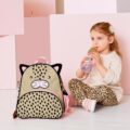 SKIP HOP Zoo Hrnček so slamkou bez PVC a BPA Leopard 12 m+