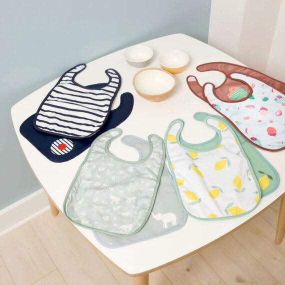 BabyToLove Set podbradníkov – Mäkké nepremokavé podbradníky, Cactus Garden, 2ks