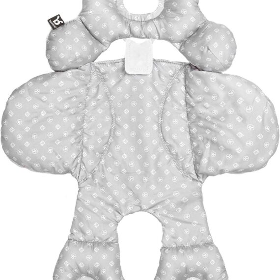 Benbat Body Support– Ergonomická obojstranná vložka do autosedačky a kočíka, 0-12m, šedá