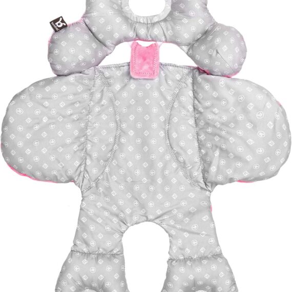 Benbat Body Support– Ergonomická obojstranná vložka do autosedačky a kočíka, 0-12m, ružová