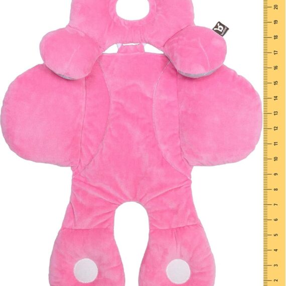 Benbat Body Support– Ergonomická obojstranná vložka do autosedačky a kočíka, 0-12m, ružová