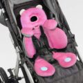 Benbat Body Support– Ergonomická obojstranná vložka do autosedačky a kočíka, 0-12m, ružová