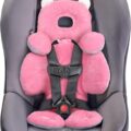 Benbat Body Support– Ergonomická obojstranná vložka do autosedačky a kočíka, 0-12m, ružová