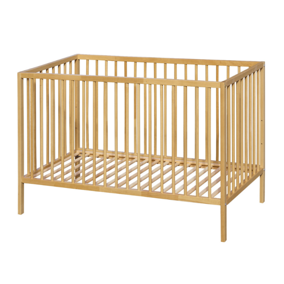 PETITE&MARS Postieľka drevená Nela Beech Wood 120x60 cm s bočnicou Side