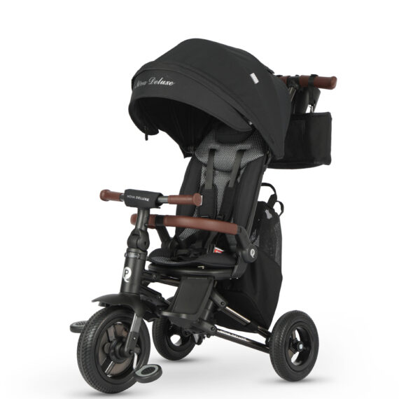 QPLAY Trojkolka Nova Deluxe 5v1 Black, 10-72 mesiacov