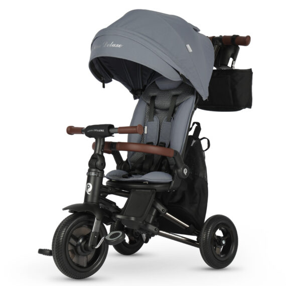 QPLAY Trojkolka Nova Deluxe 5v1 Grey, 10-72 mesiacov
