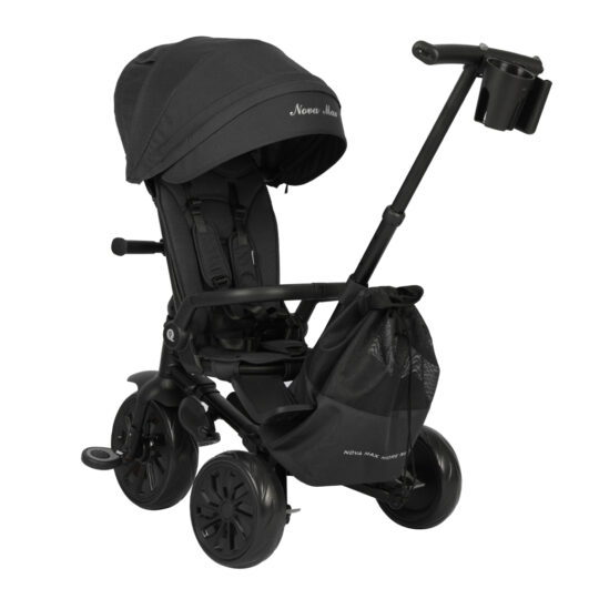 QPLAY Trojkolka Nova Max 5v1 Black, 10-72 mesiacov