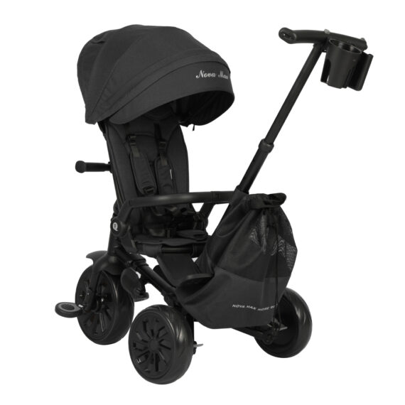 QPLAY Trojkolka Nova Max 5v1 Black, 10-72 mesiacov
