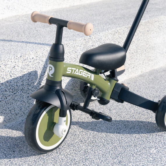 QPLAY Trojkolka Stager 3v1 Green, 2-6 rokov