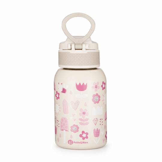 PETITE&MARS Fľaša nerezová termo so slamkou 350 ml Twinkling Fairy 12m+