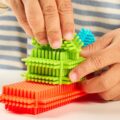 Miniland Pegy Bricks Kreatívna stavebnica Vláčik pre deti (Pohyblivé dieliky)