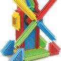 Miniland Pegy Bricks Veterný mlyn Kreatívna stavebnica s pohyblivým mechanizmom (STEM hra)
