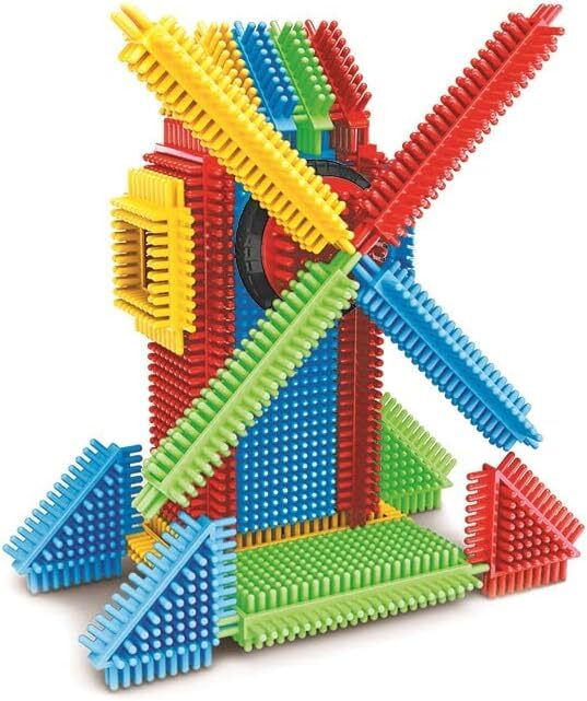 Miniland Pegy Bricks Veterný mlyn Kreatívna stavebnica s pohyblivým mechanizmom (STEM hra)