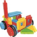 Miniland Pegy Bricks Závratná jazda, Stavebnica s vozidlami pre deti (60 dielikov)