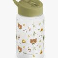 Miniland Kiddie Bottle Explorer – Odolná detská fľaša so slamkou, 450 ml (Tritan), medveď