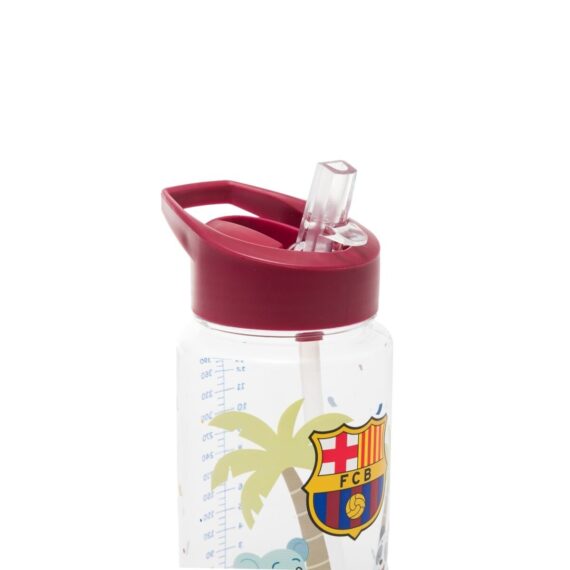 Miniland Kiddie Bottle FC Barcelona – Detská fľaša so slamkou, 450 ml (Tritan, oficiálna)