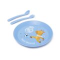 Miniland Real Madrid Kiddie Mealset, Detská jedálenská súprava, BPA free