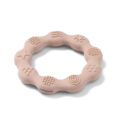 BABYONO Hryzátko silikónové Krúžok Beige