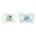 CHICCO Cumlíky Physioforma Light silikónové ortodontické neutral 2-6m, 2 ks