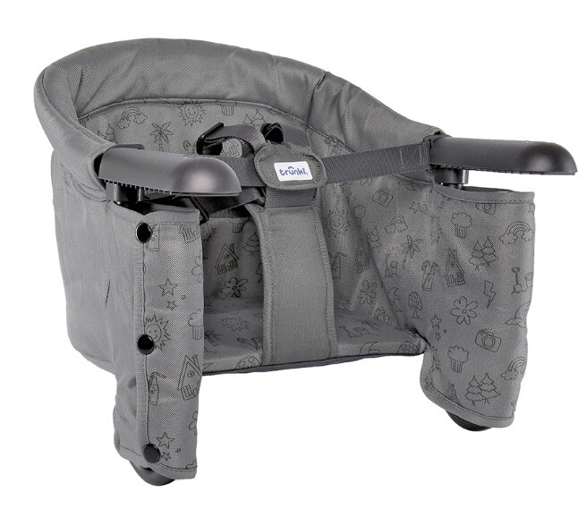 Trunki Závesná jedálenská stolička/kreslo na stôl – Šedá