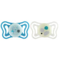 CHICCO Cumlíky Physioforma Light silikónové ortodontické neutral 16-36m, 2 ks