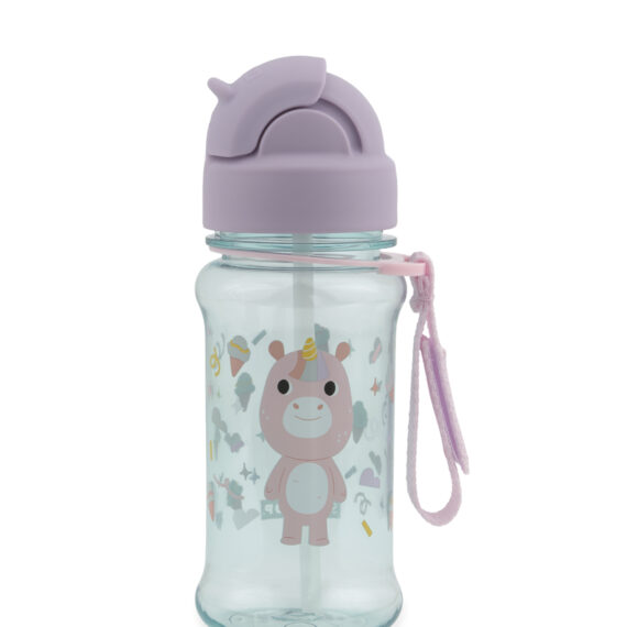 SKIP HOP Fľaša so slamkou 355ml Besties Squad Jednorožec 12m+