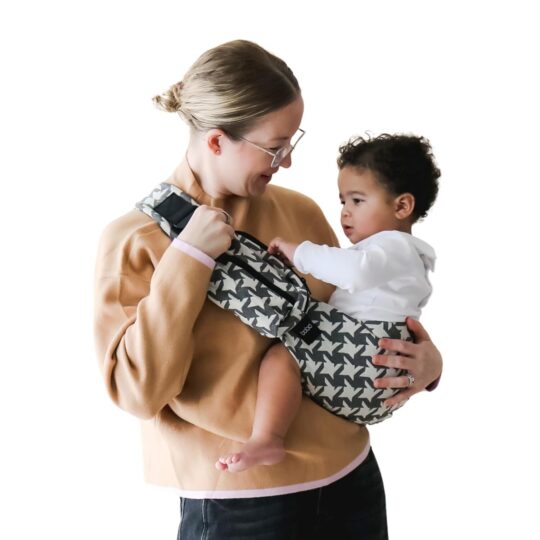 Boba Buddy Sling Ergonomický bedrový nosič na bok (8–20 kg), 100% bavlna, pepitový