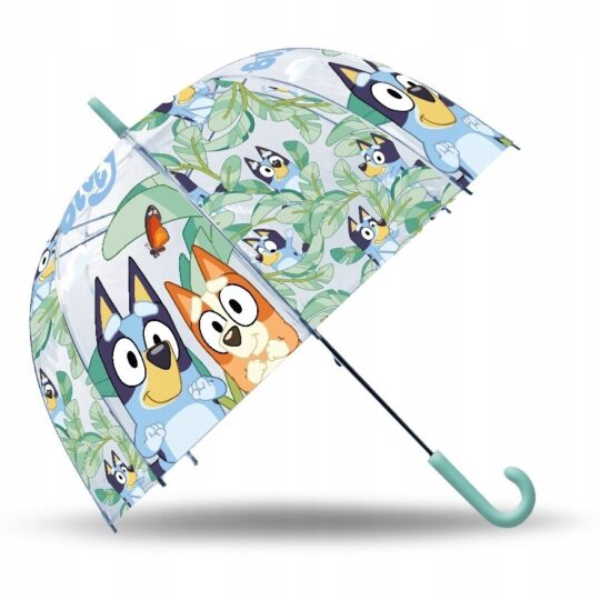 Kids Euroswan Detský priehľadný manuálny dáždnik - Bluey