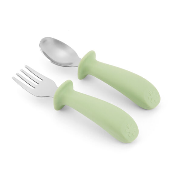 SKIP HOP Lyžička a vidlička Besties Squad Green, 12m+