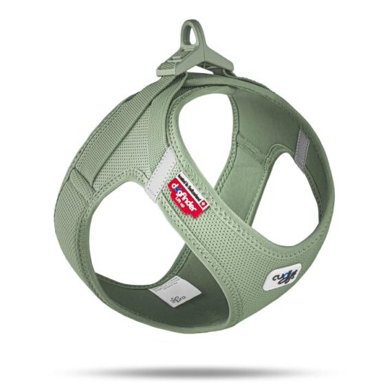 CURLI Postroj pre psov so sponou Air-Mesh Olive 2XS, 2-4 kg
