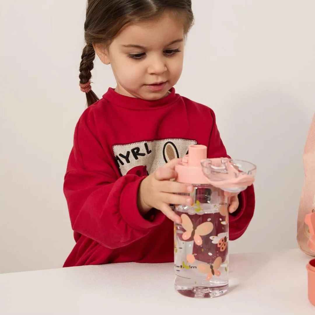 Miniland Detská cestovná fľaša Junior Explorer, 500ml, Motýle