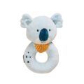 Miniland Mäkká senzorická hrkálka Koala – Textilná hračka pre bábätká od 0m+