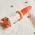 Miniland Adorable Moments Detská mäkká hrkálka Líška Foxy
