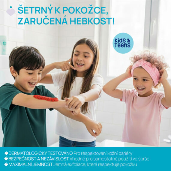 CHICCO Telový peeling Strawberry Smoothie POP pre deti a teenagerov 150ml