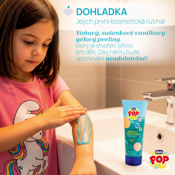 CHICCO Telový peeling Vanilla Smoothy POP pre deti a teenagerov 150ml