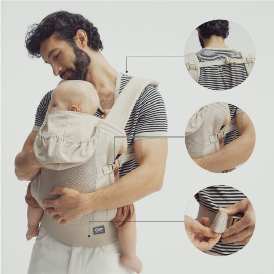 KINDERKRAFT Nosič detský CarryBee Black