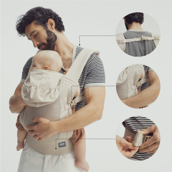 KINDERKRAFT Nosič detský CarryBee Grey