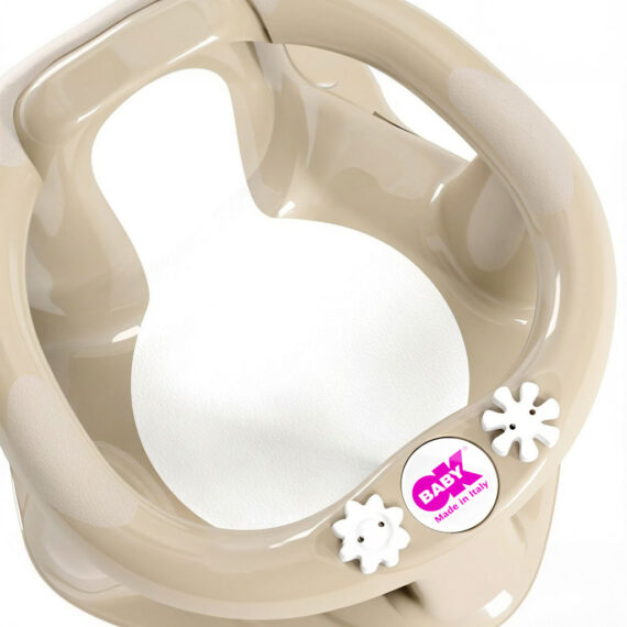 OK BABY Sedadlo do vane protišmykové Flipper Evolution s prísavkami 6–15m Beige